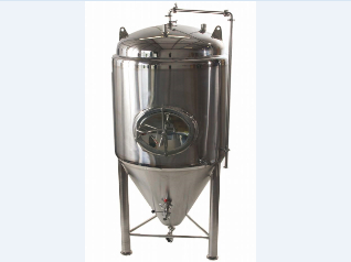 3 Barrel Jacketed Conical Fermenter with Side Manway