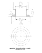 End Cap Reducer | Tri Clamp 2 in. x 1.5 in. - SS304 / 3A