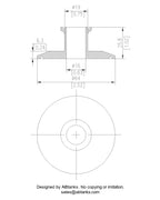 Eccentric End Cap Reducer | Tri Clamp 2 in. x 1 in. - SS304 / 3A