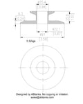 End Cap Reducer | Tri Clamp 3 in. x 1 in. - SS304 / 3A