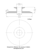 End Cap Reducer | Tri Clamp 4 in. x 1 in. - SS304 / 3A