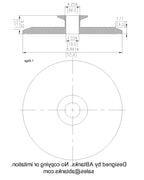 End Cap Reducer | Tri Clamp 6 in. x 1 in. - SS304 / 3A