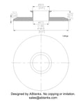 End Cap Reducer | Tri Clamp 6 in. x 2 in. - SS304 / 3A66