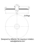 End Cap Reducer | Tri Clamp 8 in. x 1.5 in. - SS304 / 3A
