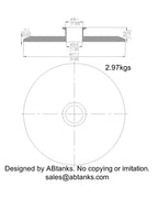 End Cap Reducer | Tri Clamp 8 in. x 1.5 in. - SS304 / 3A