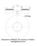 End Cap Reducer | Tri Clamp 8 in. x3 in. - SS304 / 3A
