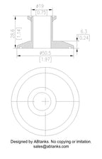 Eccentric End Cap Reducer | Tri Clamp 1 in. x 0.75 in. - SS304 / 3A