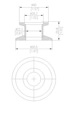 End Cap Reducer | Tri Clamp 1 in. x KF25. - SS304 / 3A