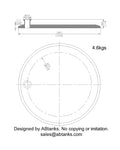Eccentric End Cap Reducer | Tri Clamp 10 in. x 0.75 in. - SS304 / 3A