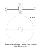 End Cap Reducer | Tri Clamp 10 in. x 1.5 in. - SS304 / 3A