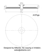 End Cap Reducer | Tri Clamp 10 in. x 1 in. - SS304 / 3A