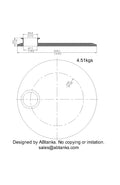 Eccentric End Cap Reducer | Tri Clamp 10 in. x 2 in. - SS304 / 3A