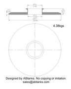 End Cap Reducer | Tri Clamp 10 in. x 3 in. - SS304 / 3A