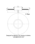 End Cap Reducer | Tri Clamp 10 in. x 4 in. - SS304 / 3A