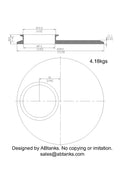 Eccentric End Cap Reducer | Tri Clamp 10 in. x 4 in. - SS304 / 3A