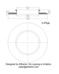 End Cap Reducer | Tri Clamp 10 in. x 6 in. - SS304 / 3A