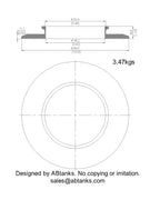 End Cap Reducer | Tri Clamp 10 in. x 6 in. - SS304 / 3A
