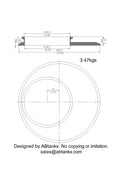 Eccentric End Cap Reducer | Tri Clamp 10 in. x 6 in. - SS304 / 3A