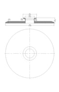 End Cap Reducer | Tri Clamp 10 in. x KF50. - SS304 / 3A