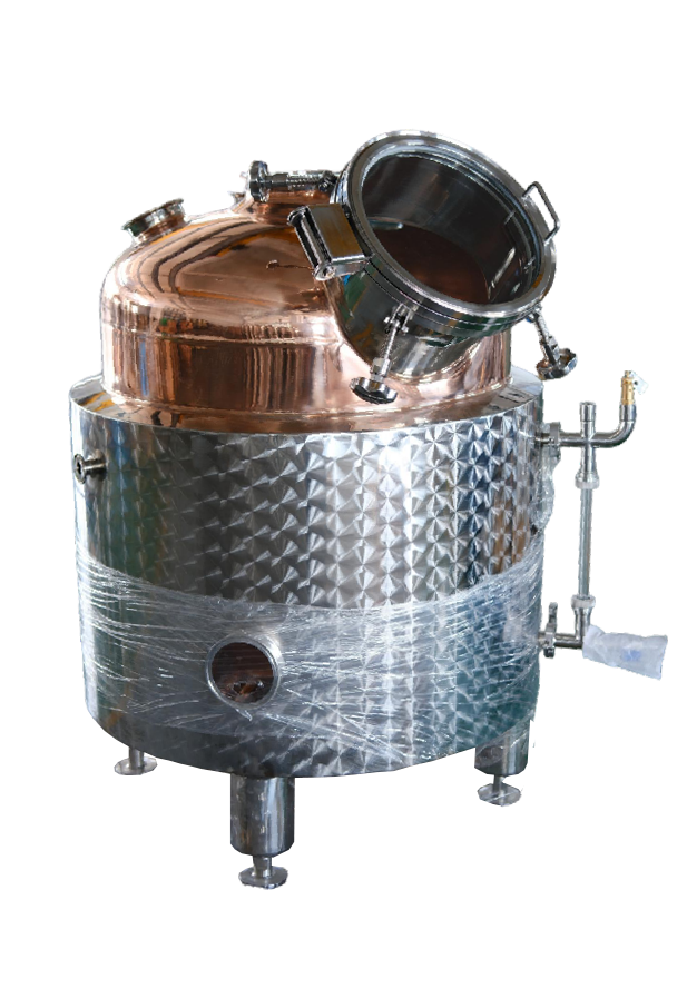 Copper Distillation Boiler Double Jacketed with Insulation Layer