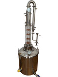 26 Gallon 100L Moonshine Still with 4" Glass Reflux Column-Turn Key Project