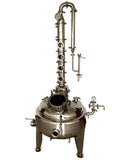 26 Gallon Jacket Distiller Vodka Gin Whiskey 4 inch Flute Still
