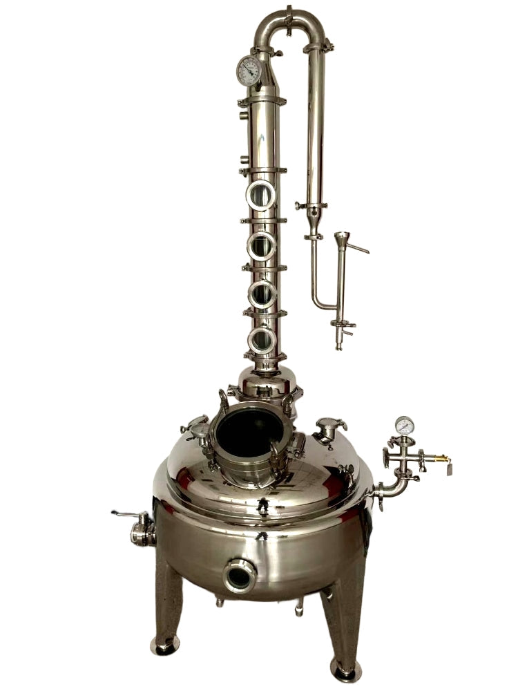 26 Gallon Jacket Distiller Vodka Gin Whiskey 4 inch Flute Still