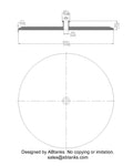 End Cap Reducer | Tri Clamp 12 in. x 0.75 in. - SS304 / 3A
