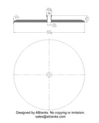 End Cap Reducer | Tri Clamp 12 in. x 0.75 in. - SS304 / 3A
