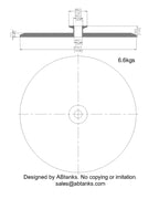 End Cap Reducer | Tri Clamp 12 in. x 1 in. - SS304 / 3A
