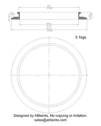 End Cap Reducer | Tri Clamp 12 in. x 10 in. - SS304 / 3A