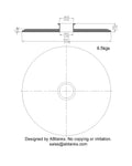 End Cap Reducer | Tri Clamp 12 in. x 2 in. - SS304 / 3A