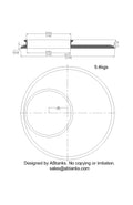 Eccentric End Cap Reducer | Tri Clamp 12 in. x 6 in. - SS304 / 3A