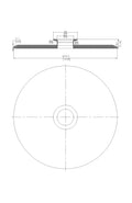 End Cap Reducer | Tri Clamp 12 in. x KF50. - SS304 / 3A