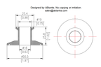 End Cap Reducer | Tri Clamp 1 in. x 0.75 in. - SS304 / 3A