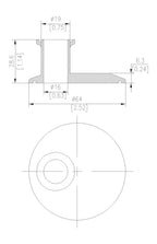Eccentric End Cap Reducer | Tri Clamp 2 in. x 0.75 in. - SS304 / 3A