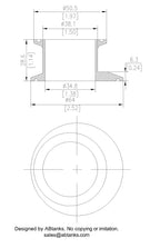 Eccentric End Cap Reducer | Tri Clamp 2 in. x 1.5 in. - SS304 / 3A