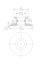 End Cap Reducer | Tri Clamp 2 in. x KF25. - SS304 / 3A