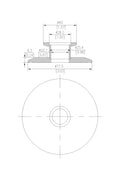 End Cap Reducer | Tri Clamp 2.5 in. x KF25. - SS304 / 3A