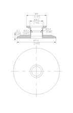 End Cap Reducer | Tri Clamp 2.5 in. x KF25. - SS304 / 3A
