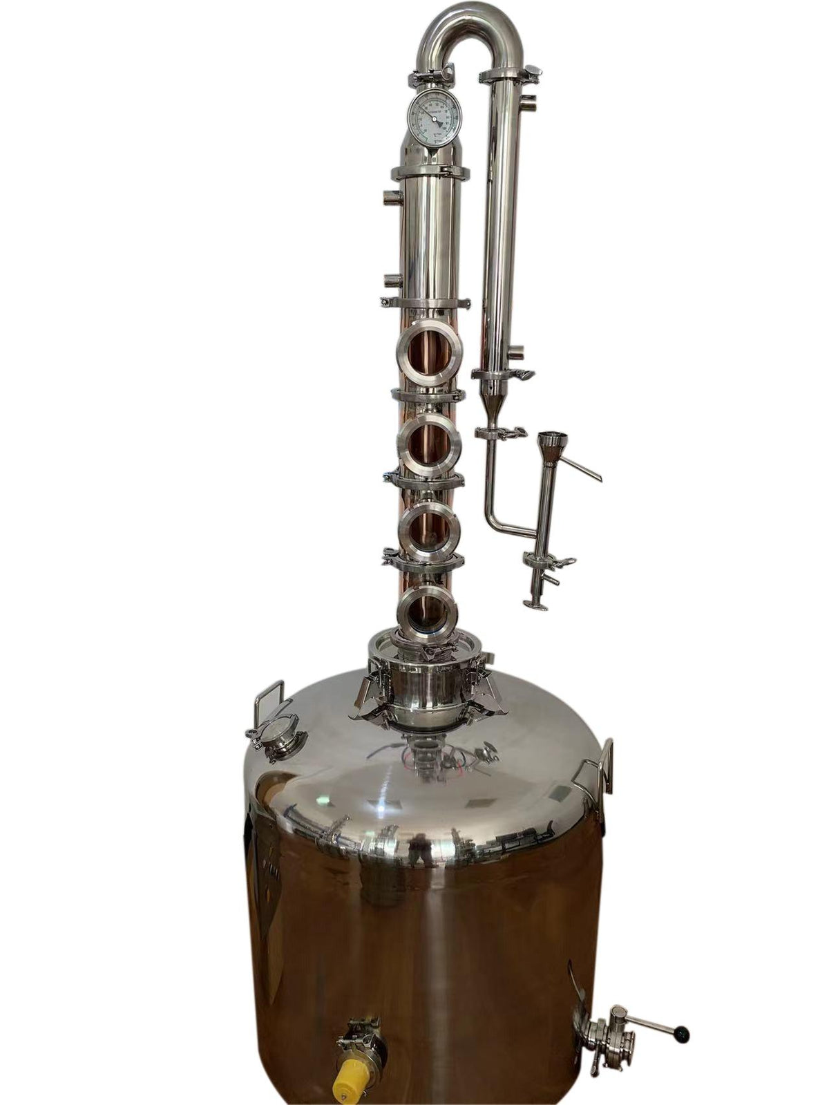 200Lt 4 inch Vodka Gin Distiller Flute Copper Column Still