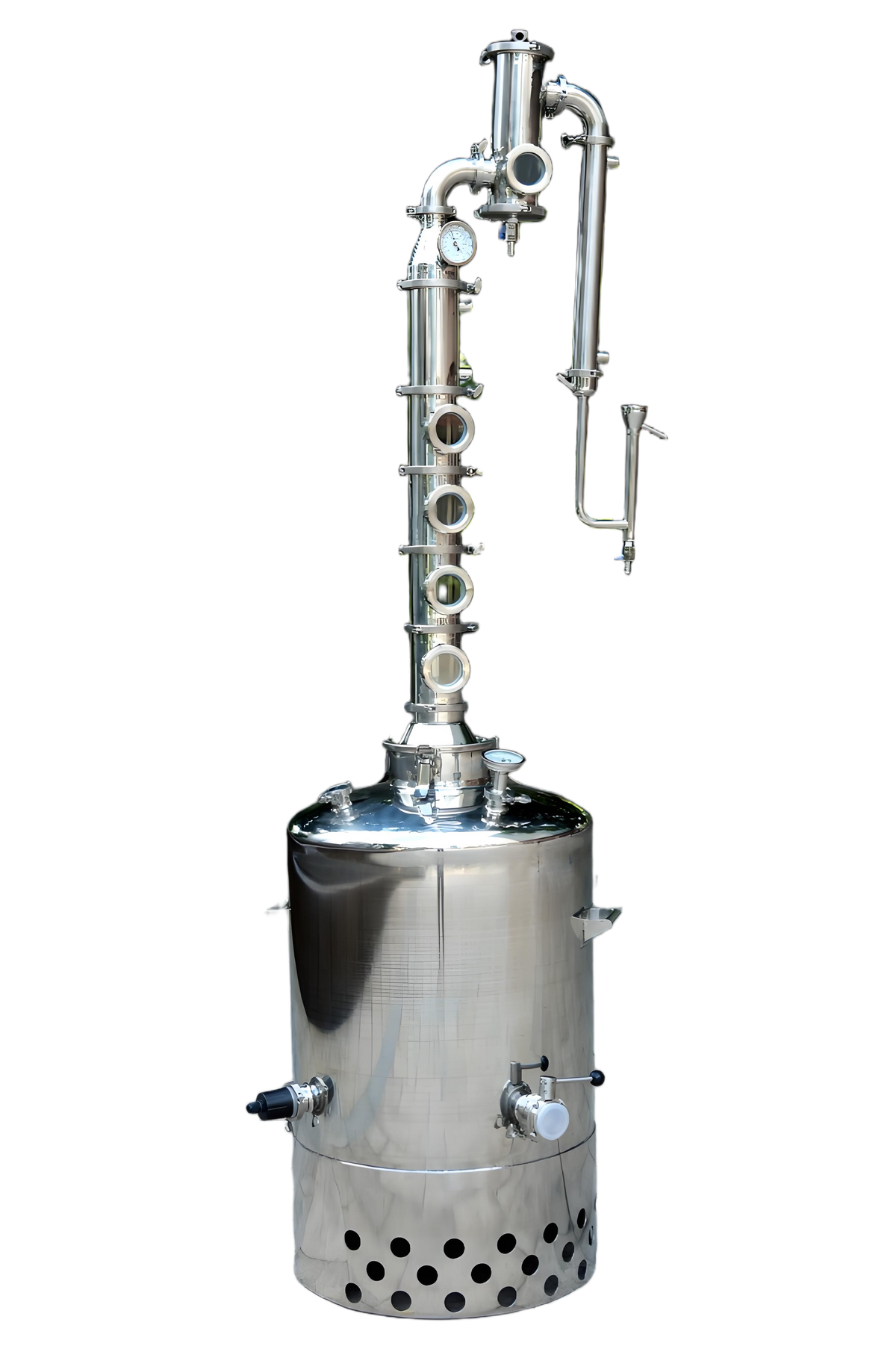 53 Gallons 200L 4" Reflux Still with Gin Basket