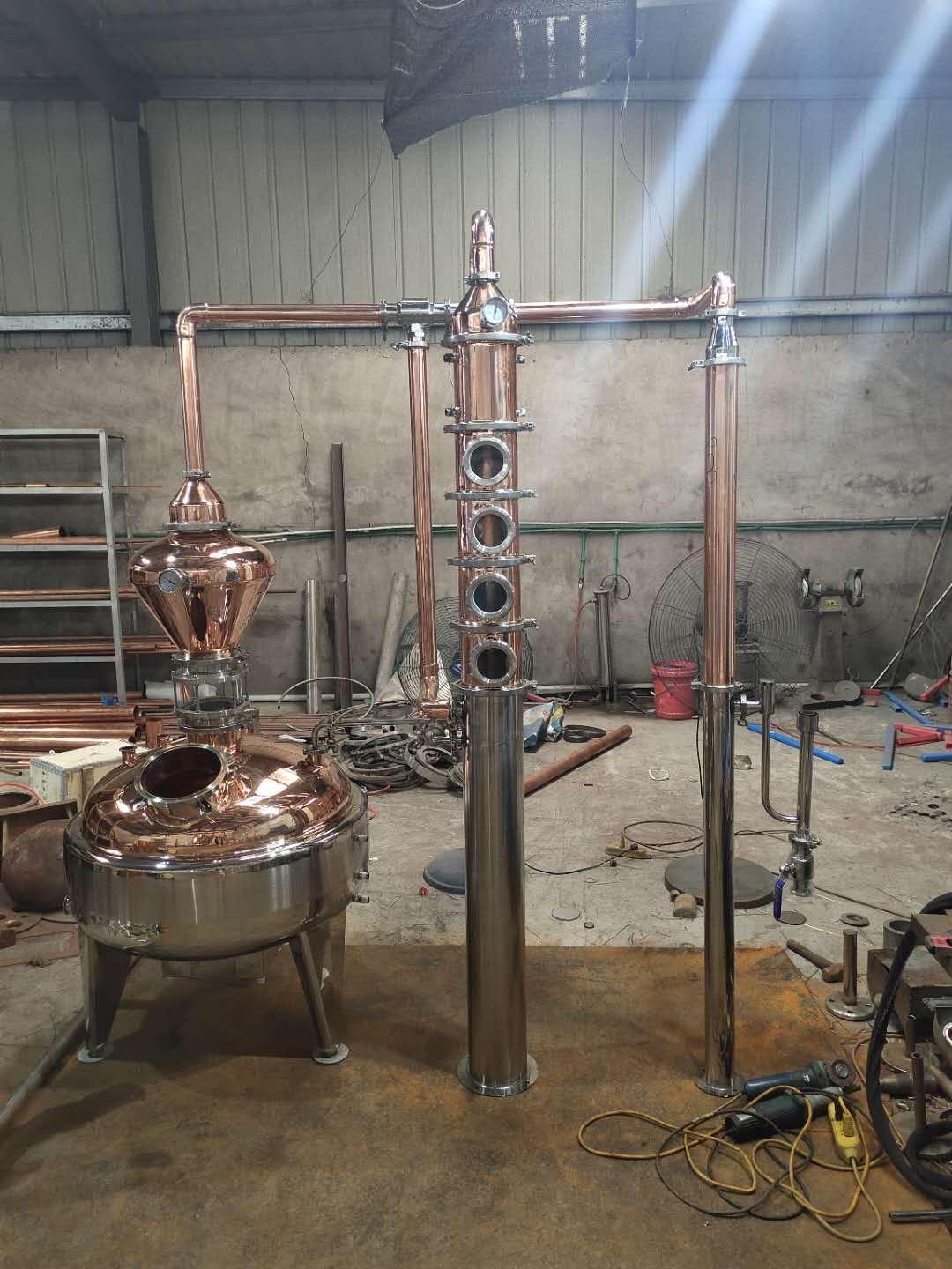 200Lt Copper Vodka Whiskey Distiller Micro Distillery Equipment