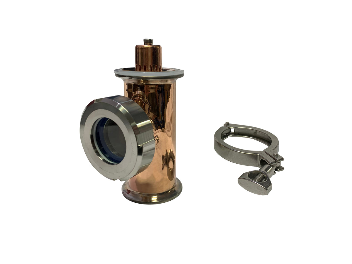 2 inch Copper Reflux Section with Bubble Plate