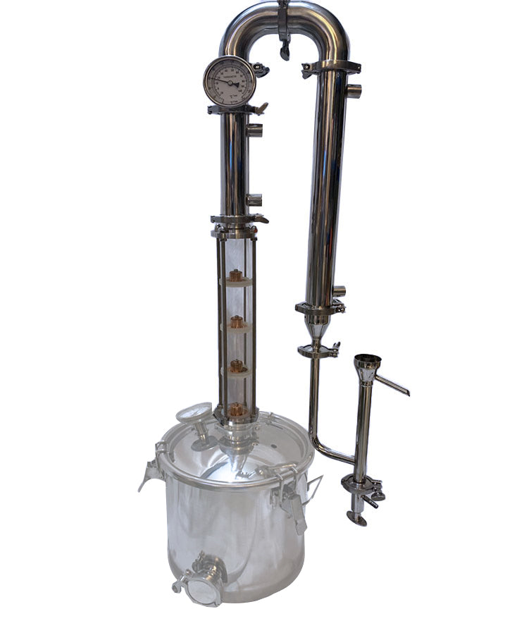 2" 4 Plates Glass Reflux Column