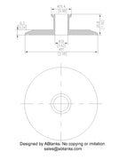 End Cap Reducer | Tri Clamp 3 in. x 0.75 in. - SS304 / 3A