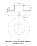 End Cap Reducer | Tri Clamp 3 in. x 1.5 in. - SS304 / 3A
