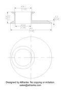 Eccentric End Cap Reducer | Tri Clamp 3 in. x 1.5 in. - SS304 / 3A