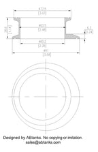 Eccentric End Cap Reducer | Tri Clamp 3 in. x2.5in. - SS304 / 3A