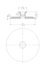 End Cap Reducer | Tri Clamp 3 in. x KF16. - SS304 / 3A